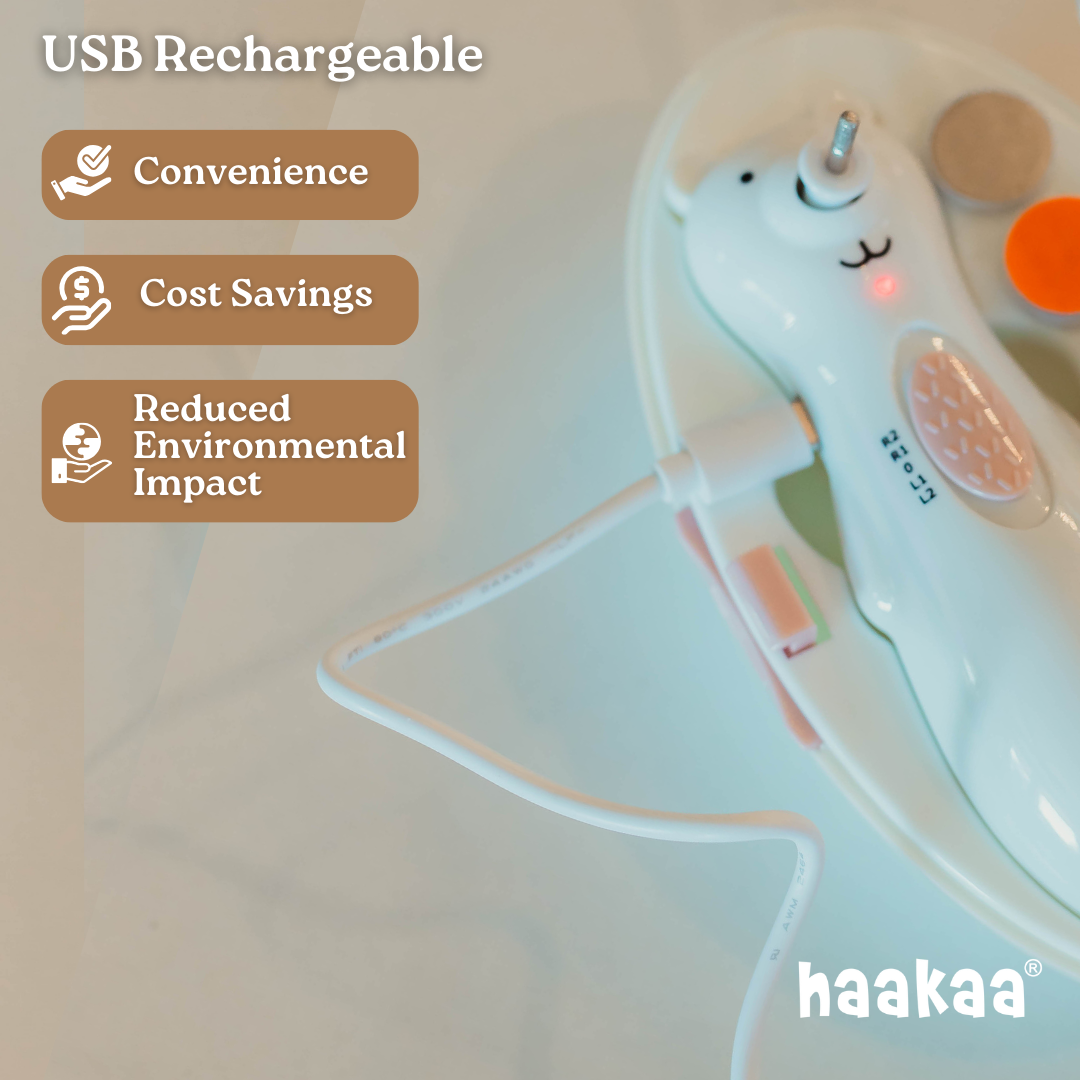 Haakaa Happii Bear Rechargeable Nail Trimmer Set | Haakaa USA