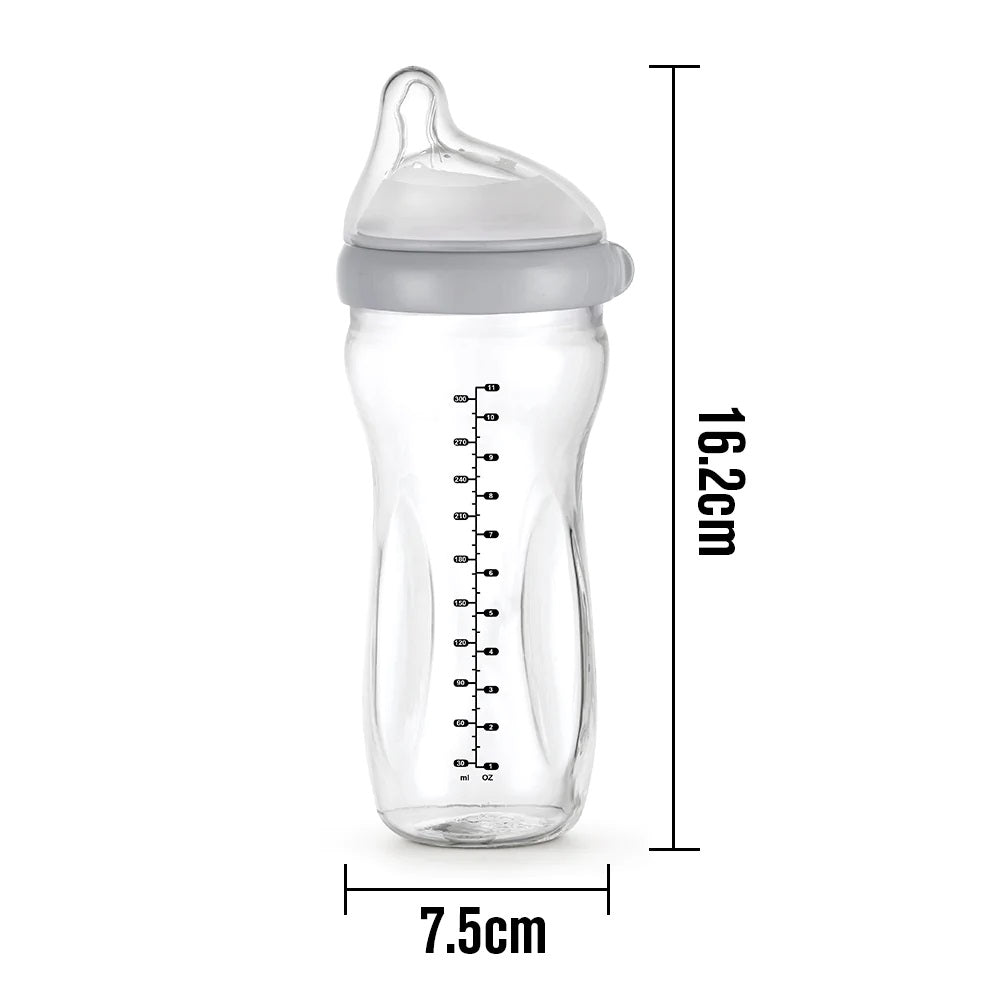 10oz Wide Neck Baby Feeding Bottle Breastmilk Kids Water Bottle
