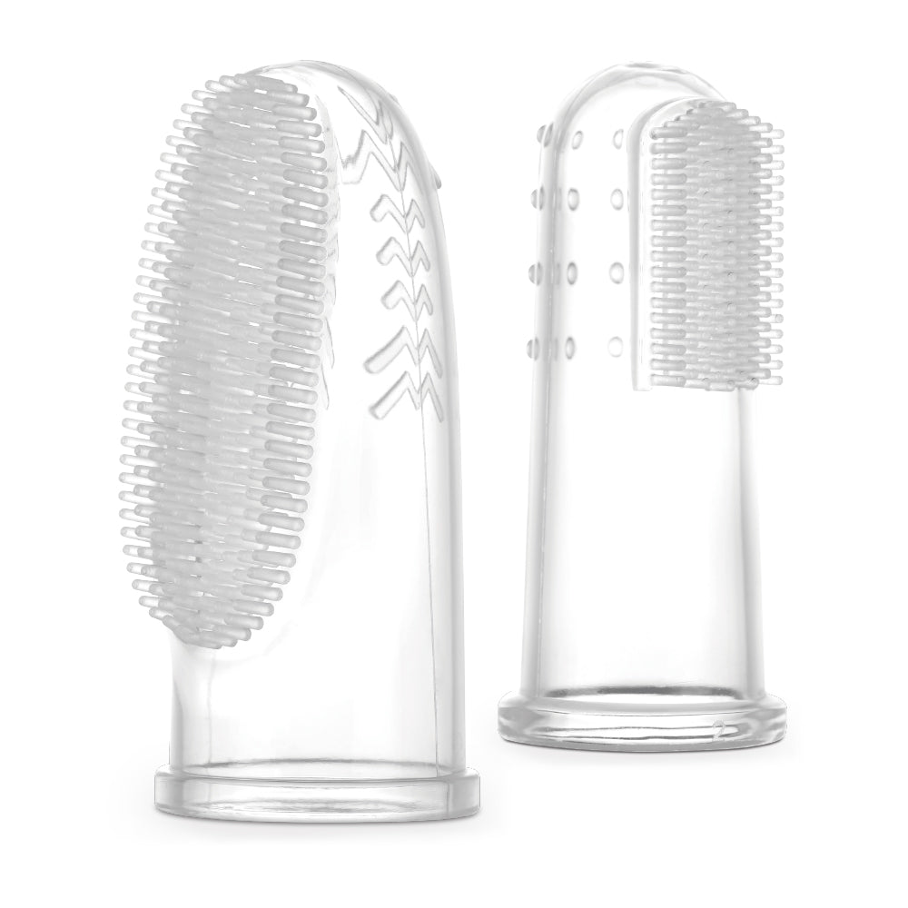 Haakaa Silicone Finger Toothbrush Set 2pcs Small Large Haakaa USA