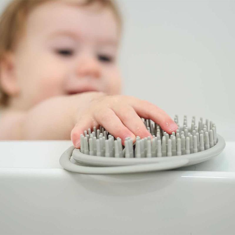Haakaa Wooden Baby Hairbrush with Natural Goat Wool Bristles 1 Pk