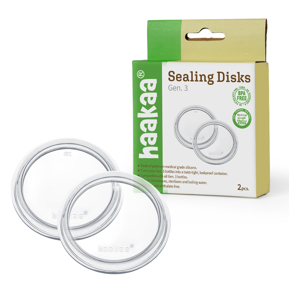 evenflo bottle cap rings & sealing discs Haakaa Gen 3 Silicone Bottle Sealing Disc 2 pk
