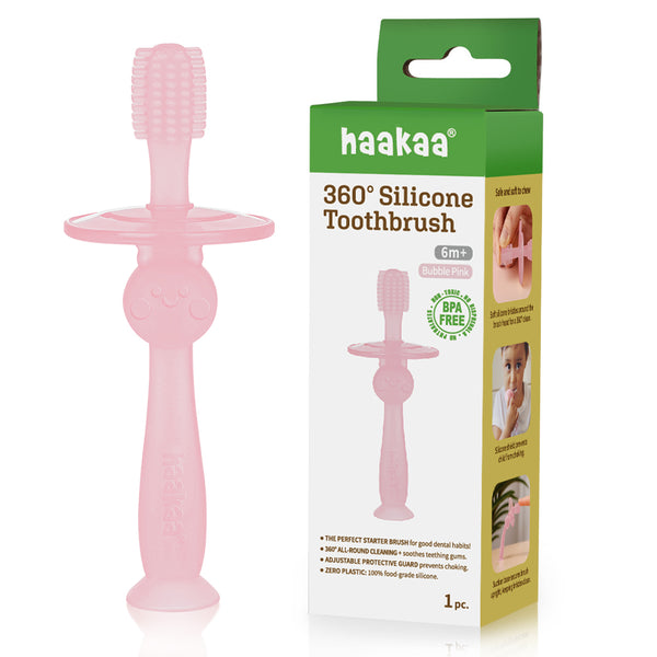 Haakaa 360 Silicone Toothbrush 1 pk | Haakaa USA Haakaa 360 Silicone Toothbrush 1 pk | Haakaa USA