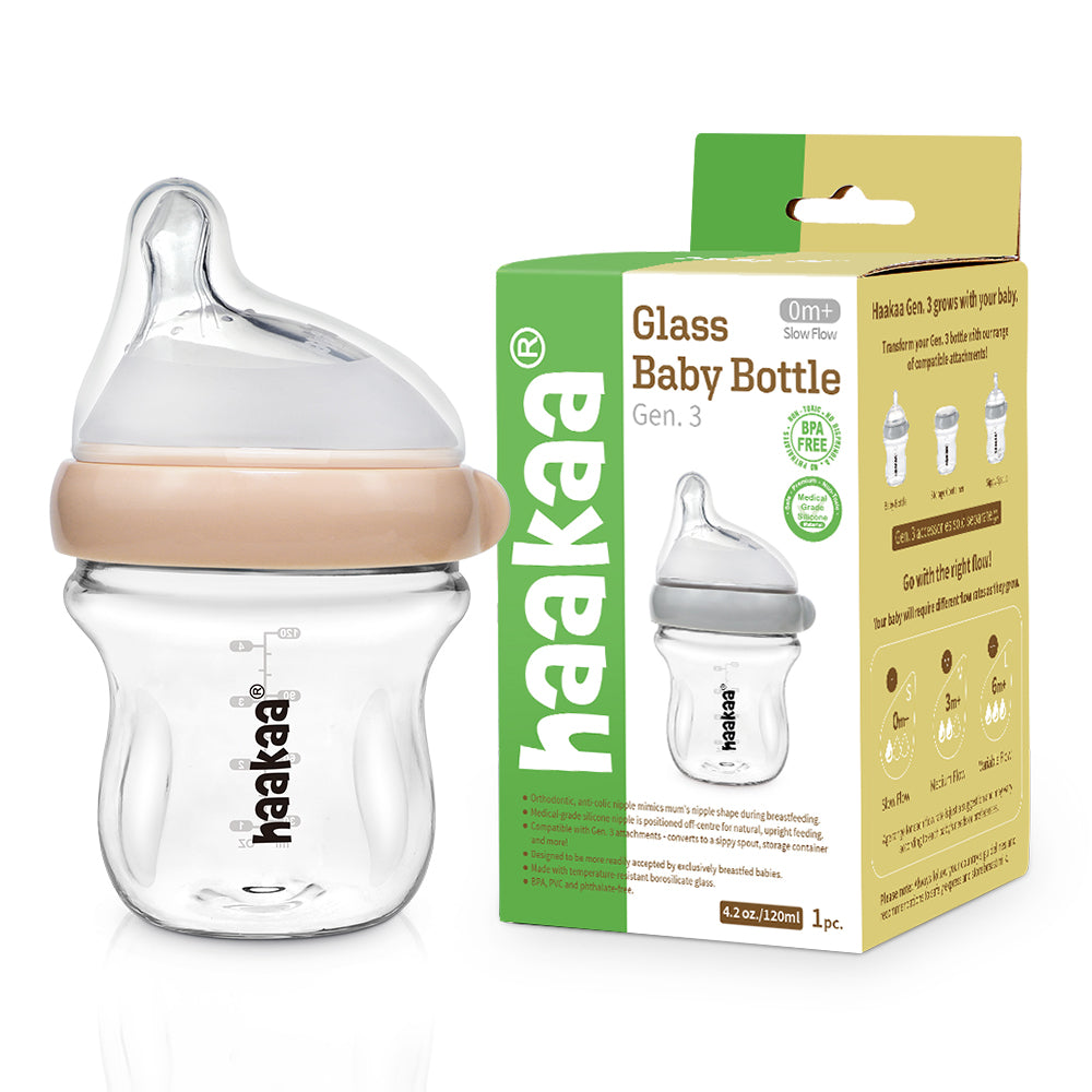 Haakaa Generation Glass Baby Bottle oz/90 ml, PK - Main Image