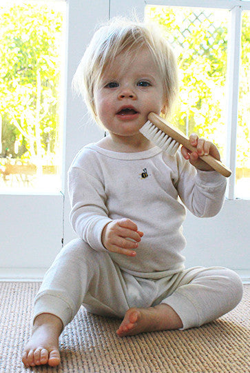 Soft Wool Baby Hair Brush Set