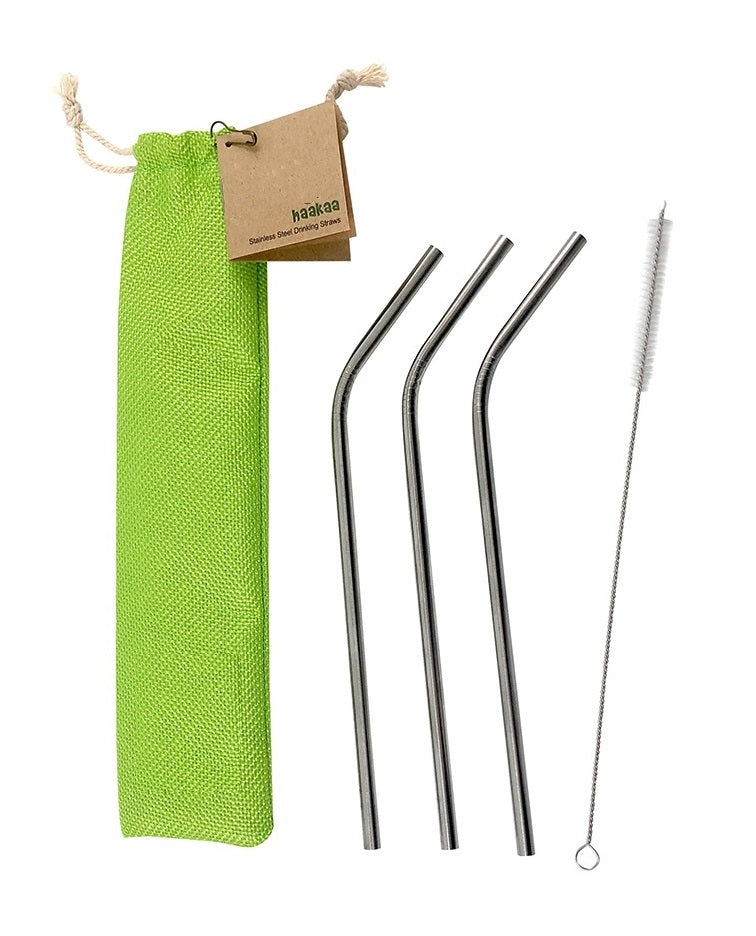 Curved Metal Straw Gift Set Curved Metal Straw Gift Set