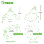 haakaa Nipple Shield for Breastfeeding with Latch Difficulties Cracked Flat  or Inverted Nipples BPA Free, Silicone Breast Shield 28mm, 1pc (Round