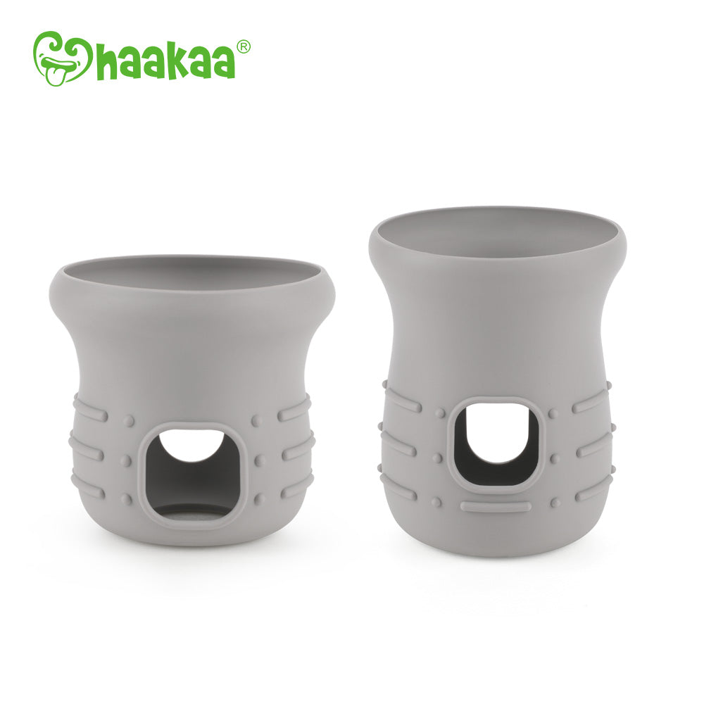 Haakaa 3 oz. Generation 3 Silicone Bottle Cover Clear