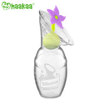 Haakaa Gen 1 Silicone Breast Pump 4 oz and Silicone Flower Stopper Set