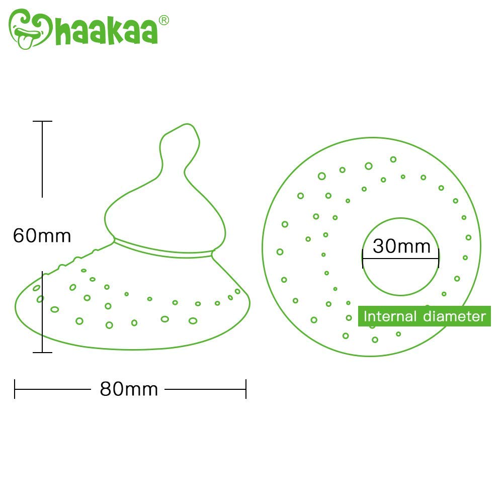 Haakaa Silicone Round Breastfeeding Nipple Shield 