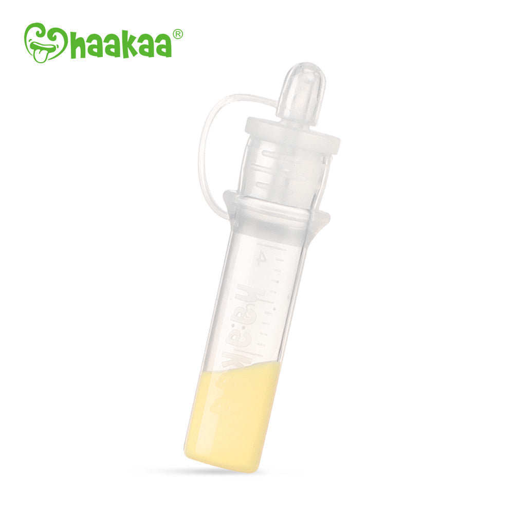 There are many alternative uses to Haakaa Pre-Sterialized Silicone Colostrum  Collector. Don't toss it, reuse and reduce! 🌎 1️⃣ Medicine…
