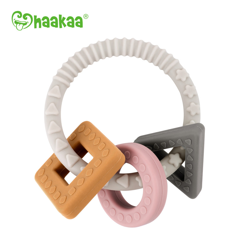 Buy Luv N Care/NUBY Nuby Natural Wood & Silicone Teether Ring: 3 M+,  Elephant, Gray (80678) Online at Low Prices in India - Amazon.in