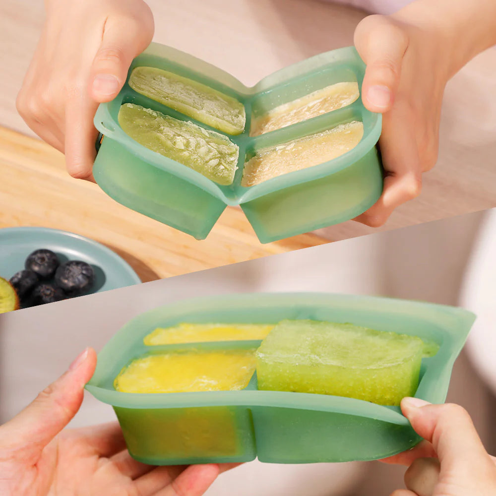  haakaa Silicone Freezer Tray,Ice Cube Trays with Lid