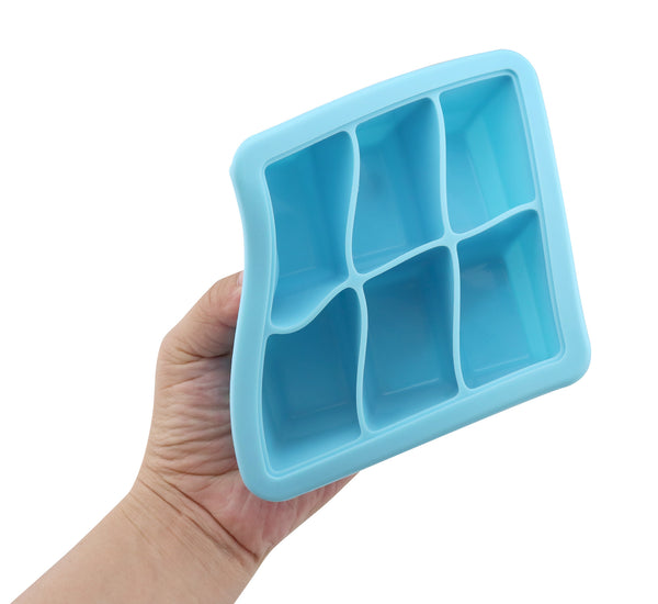 haakaa Silicone Freezer Tray - Breast Milk Teething Popsicle Mold - Baby  Fresh Food Feeder Freezer Ice Cube Tray - Self Feeding Divided Plate - 4m+